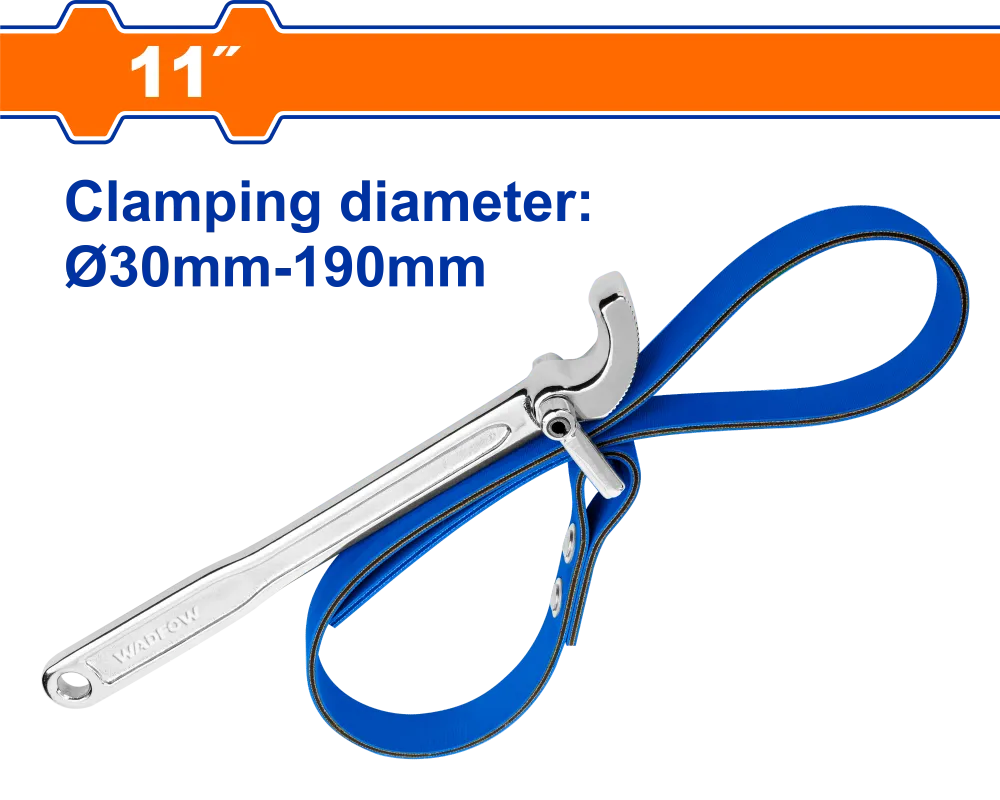 Cheie cu banda Wadfow 11''/279mm, diametru prindere 30-190mm, lungime centura 820mm