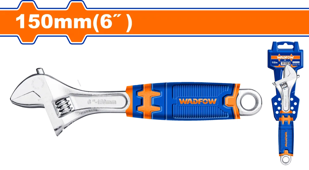 Cheie reglabila Wadfow, lungime 150mm/6”, dimensiune reglabila 0-24mm, CR-V