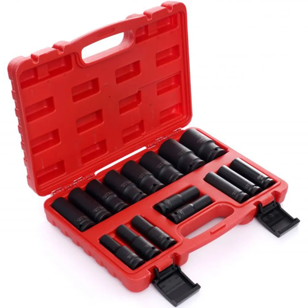 Set 16 prize cu impact Kraft&Dele KD10531, 1/2", 10-32mm, valiza transport inclusa