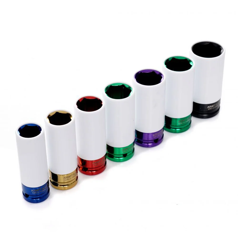 Set 7 prize cu impact Kraft&Dele KD11752, 1/2", 17-27mm