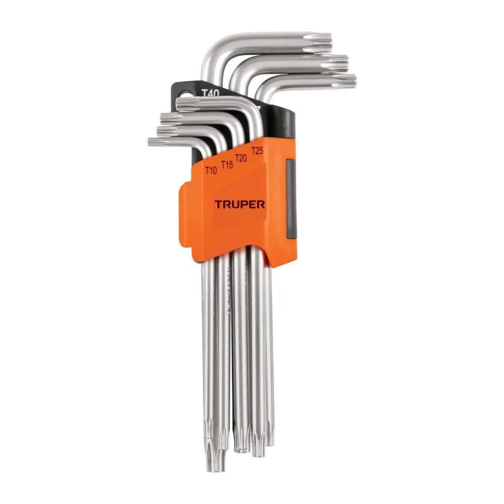 Set chei torx lungi, 7 piese, varianta lunga, din crom-vanadiu, Truper