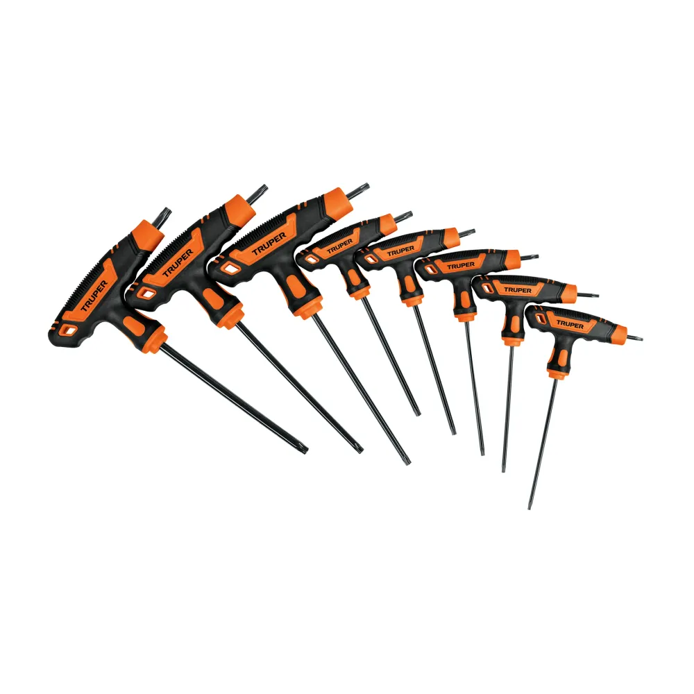 Set chei torx cu maner comfort grip, 8 buc/ set, Truper