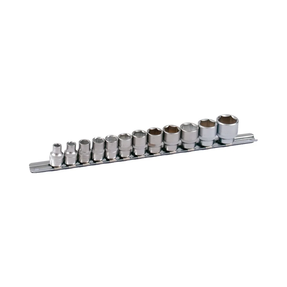 Set de chei tubulare 3/8" PROJAHN, scurt, metric 7-22 mm suport sina 12 buc/set