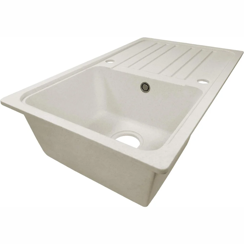 Chiuveta de bucatarie - granit, aprox. 75, 9 x 45, 9 cm, cu set de scurgere, scurgere reversibila, dreptunghiulara, revers...