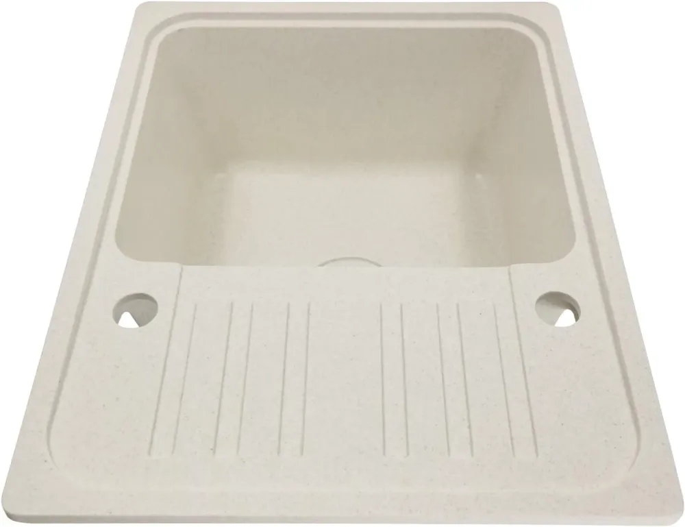 Chiuveta de bucatarie - granit, aprox. 56, 9 x 44, 9 cm, cu set de scurgere, robinet si scurgator reversibil, dreptunghiul...