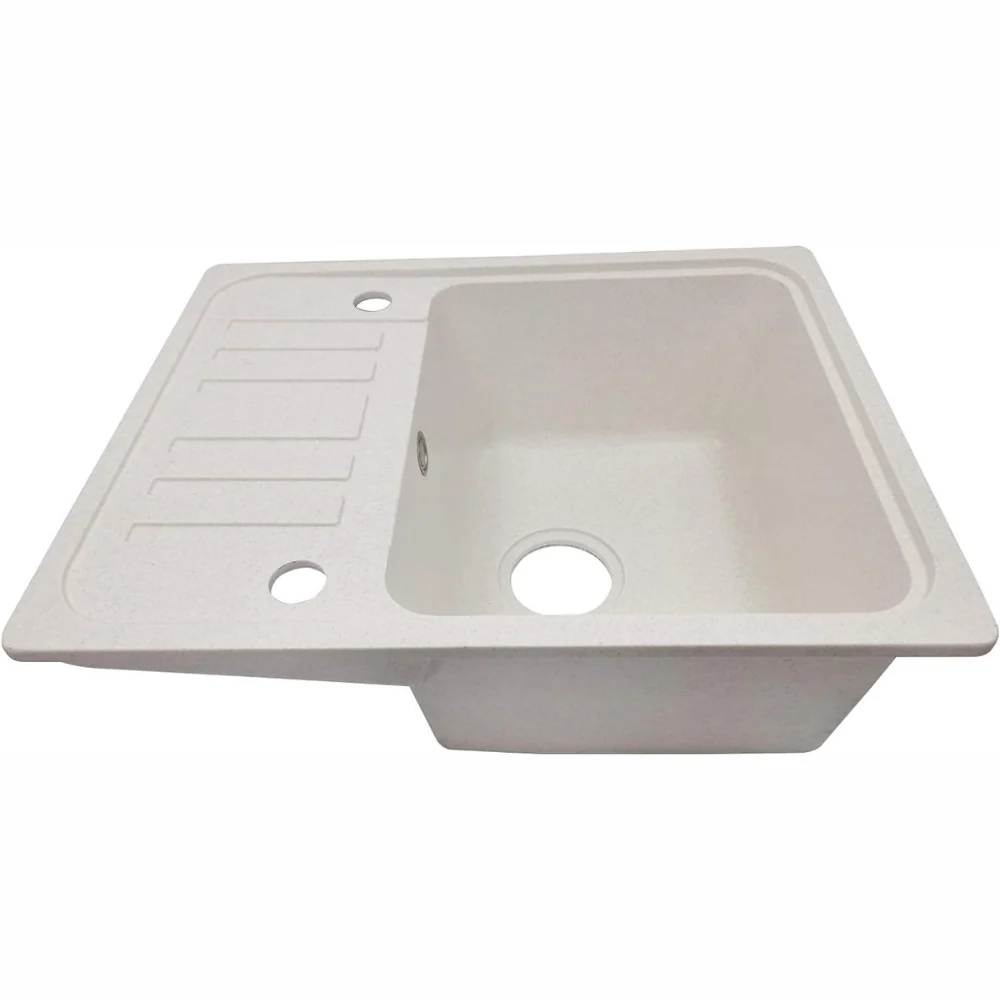 Chiuveta de bucatarie - granit, aprox. 56, 9 x 44, 9 cm, cu set de scurgere, robinet si scurgator reversibil, dreptunghiul...