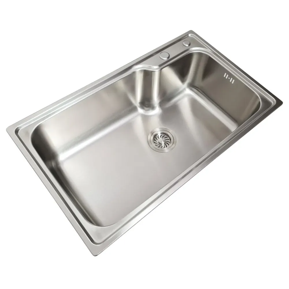 Chiuveta bucatarie inox CookingAid ATHENA XL cu dozator detergent, scurgator, gratar rulabil inox + accesorii montaj, 750x...