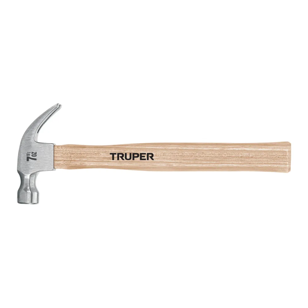 Ciocan dulgherie 200 g cu varf spintecat curbat, maner din lemn - Truper