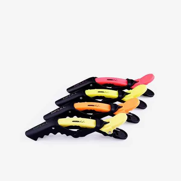 Clame de Par - Color Style Grip Set 4 Hair Clips 11cm - Bifull