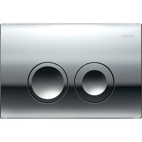Geberit Delta 25 Clapeta actionare Dual-flush pentru rezervor incastrat, crom lucios