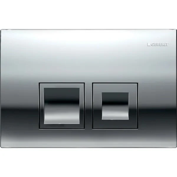 Geberit Delta 35 Clapeta actionare Dual-flush pentru rezervor incastrat, crom lucios
