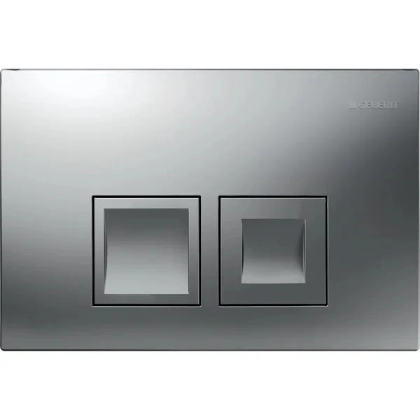 Geberit Delta 35 Clapeta actionare Dual-flush pentru rezervor incastrat, crom mat