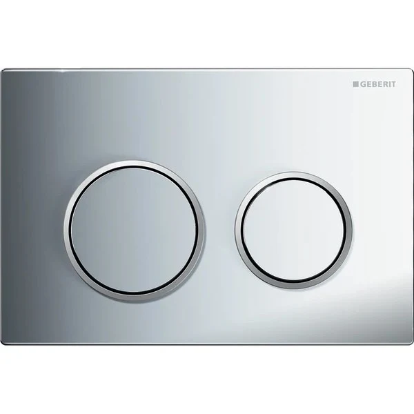 Geberit Omega20 Clapeta de actionare WC dual-flush, crom lucios/crom mat