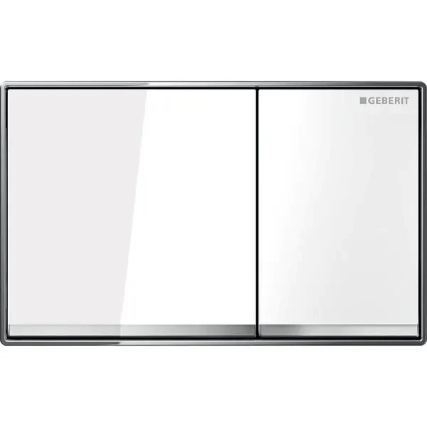 Geberit Omega60 Clapeta de actionare WC dual-flush, alb lucios