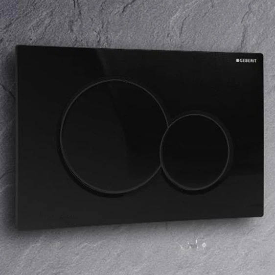 Geberit Sigma01 Clapeta actionare Dual-flush, negru lucios