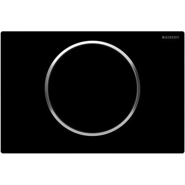 Geberit Sigma10 Clapeta de actionare WC, functie Start&Stop, negru/crom lucios