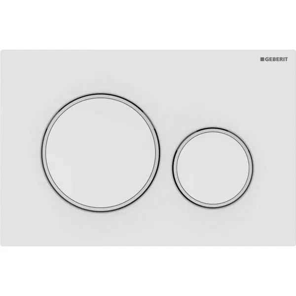 Geberit Sigma20 Clapeta de actionare WC dual-flush, alb lucios