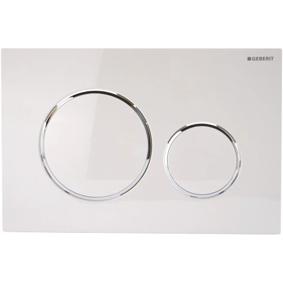 Geberit Sigma20 Clapeta actionare dual-flush, alb/crom lucios