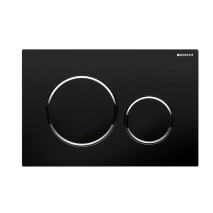 Geberit Sigma20 Clapeta de actionare dual-flush, negru lucios