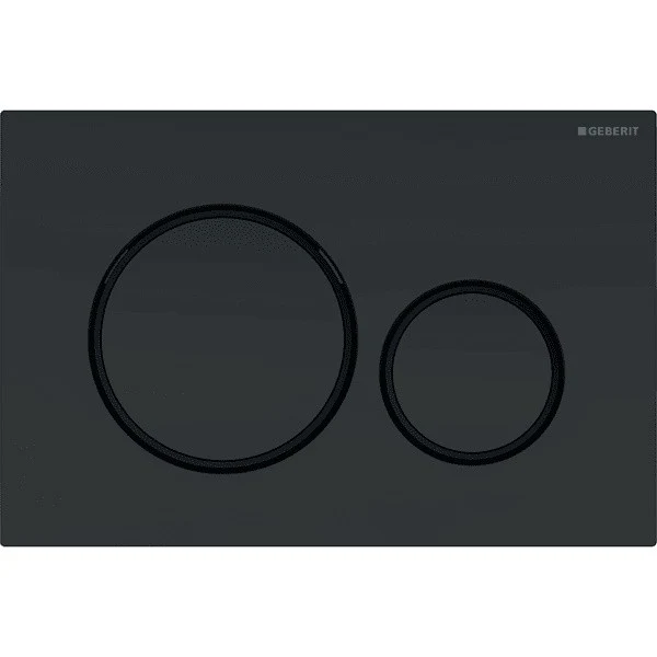 Geberit Sigma20 Clapeta de actionare WC dual-flush, negru mat Easy-to-Clean