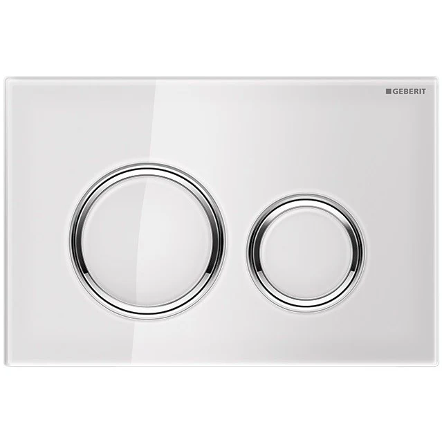 Geberit Sigma21 Clapeta de actionare Dual Flush, sticla alba