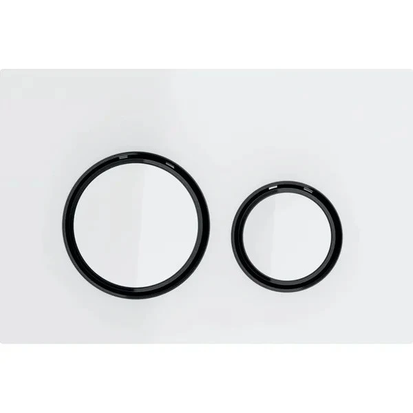 Geberit Sigma21 Clapeta de actionare dual-flush, alb/negru cromat