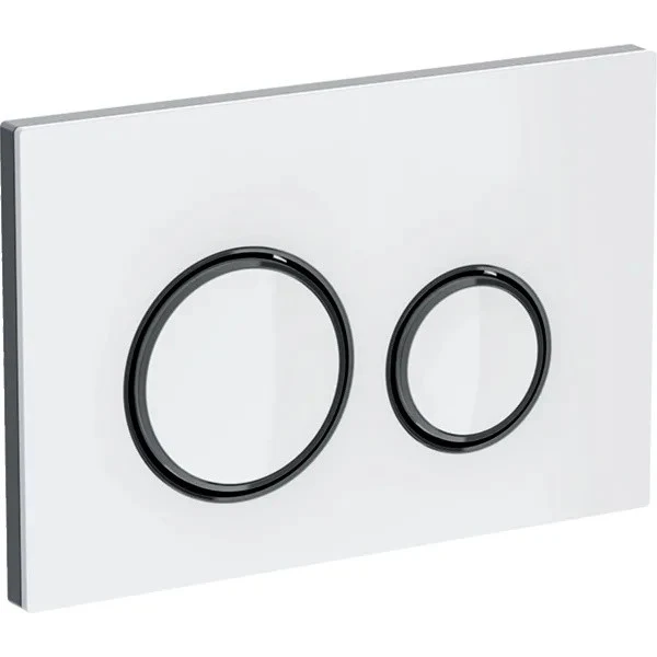 Geberit Sigma21 Clapeta de actionare dual-flush, alb/negru cromat