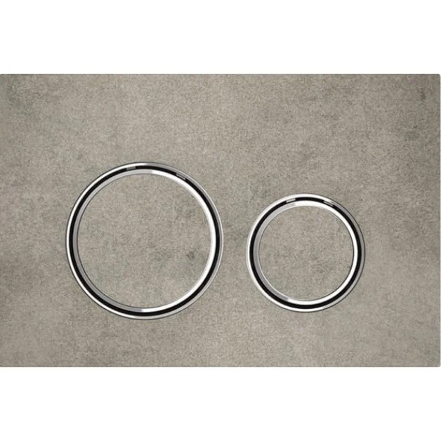 Geberit Sigma21 Clapeta de actionare Wc dual-flush, gri/crom (aspect beton)