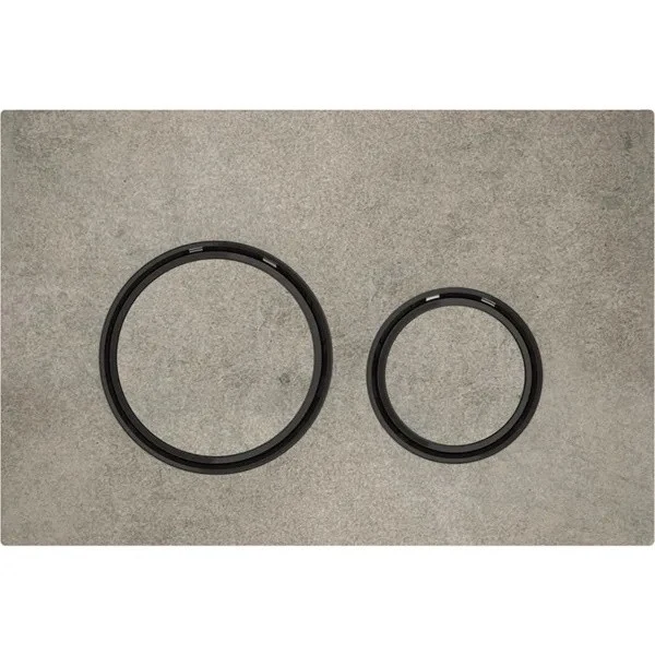 Geberit Sigma21 Clapeta de actionare dual-flush, gri/negru cromat (aspect beton)