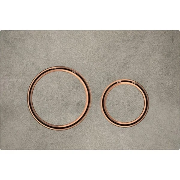 Geberit Sigma21 Clapeta de actionare dual-flush, gri/rose gold (aspect beton)