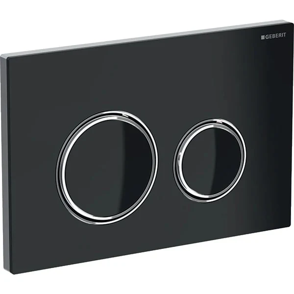 Geberit Sigma21 Clapeta de actionare Dual-Flush, sticla neagra