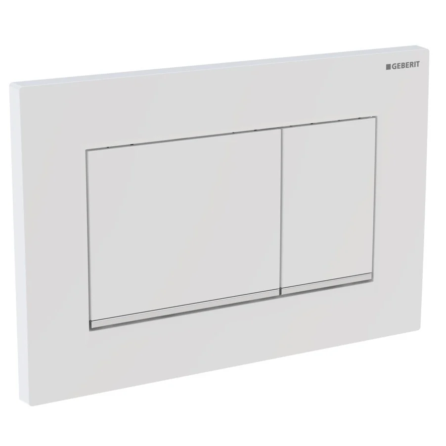 Geberit Sigma30 Clapeta de actionare WC dual-flush, alb mat Easy-to-Clean