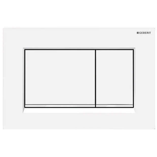 Geberit Sigma30 Clapeta de actionare WC dual-flush, alb lucios