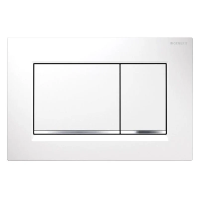 Geberit Sigma30 Clapeta de actionare dual-flush, alb/crom lucios