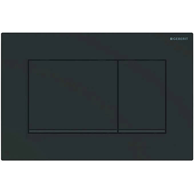 Geberit Sigma30 Clapeta de actionare WC dual-flush, negru mat Easy-to-Clean