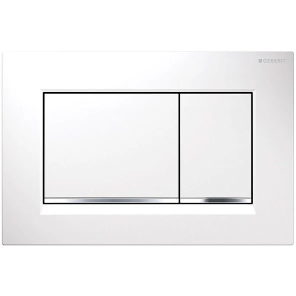 Geberit Sigma30 New Clapeta de actionare Dual Flush, alb mat Easy-to-Clean