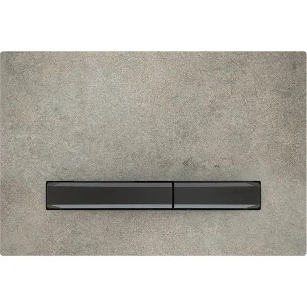 Geberit Sigma50 Clapeta de actionare dual-flush, aspect beton/negru cromat (aspect beton)