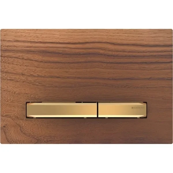 Geberit Sigma50 Clapeta de actionare dual-flush, maro/auriu (nuc american)