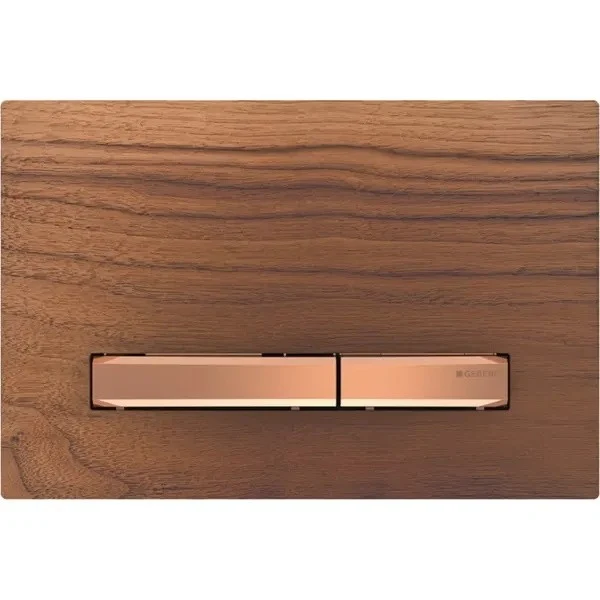 Geberit Sigma50 Clapeta de actionare dual-flush, maro/rose gold (nuc american)