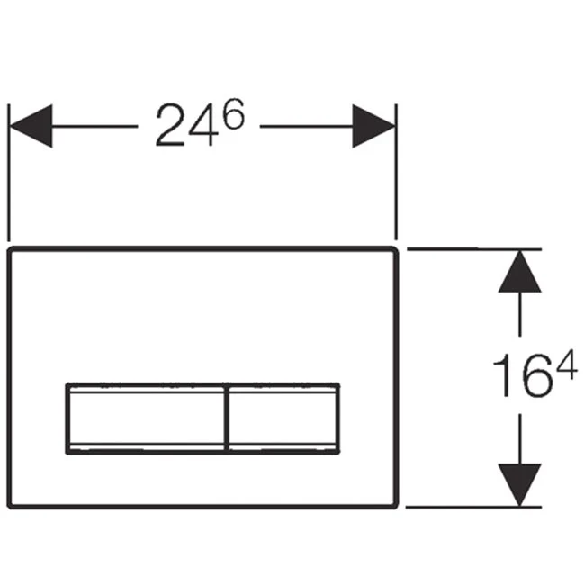 Geberit Sigma50 New Clapeta de actionare Dual Flush, antracit/crom (ardezie mustang)