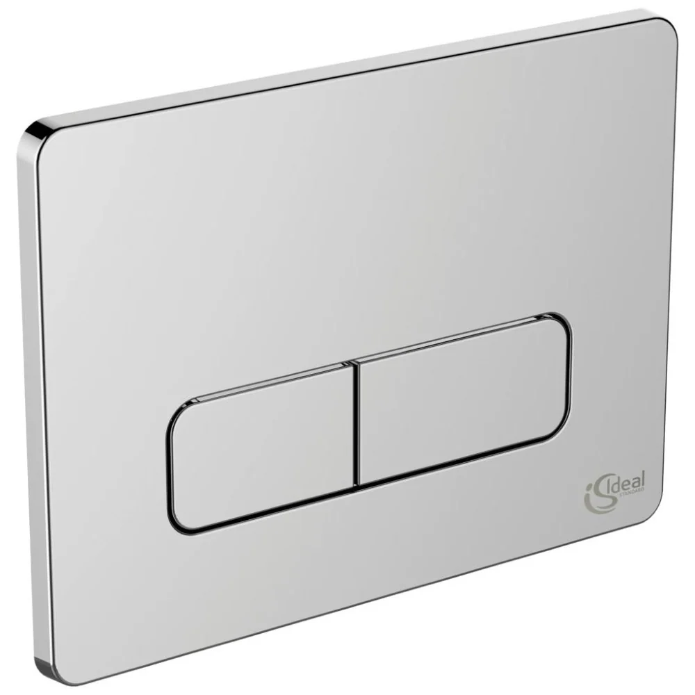 Ideal Standard Clapeta de actionare WC dual-flush, colturi rotunjite, crom