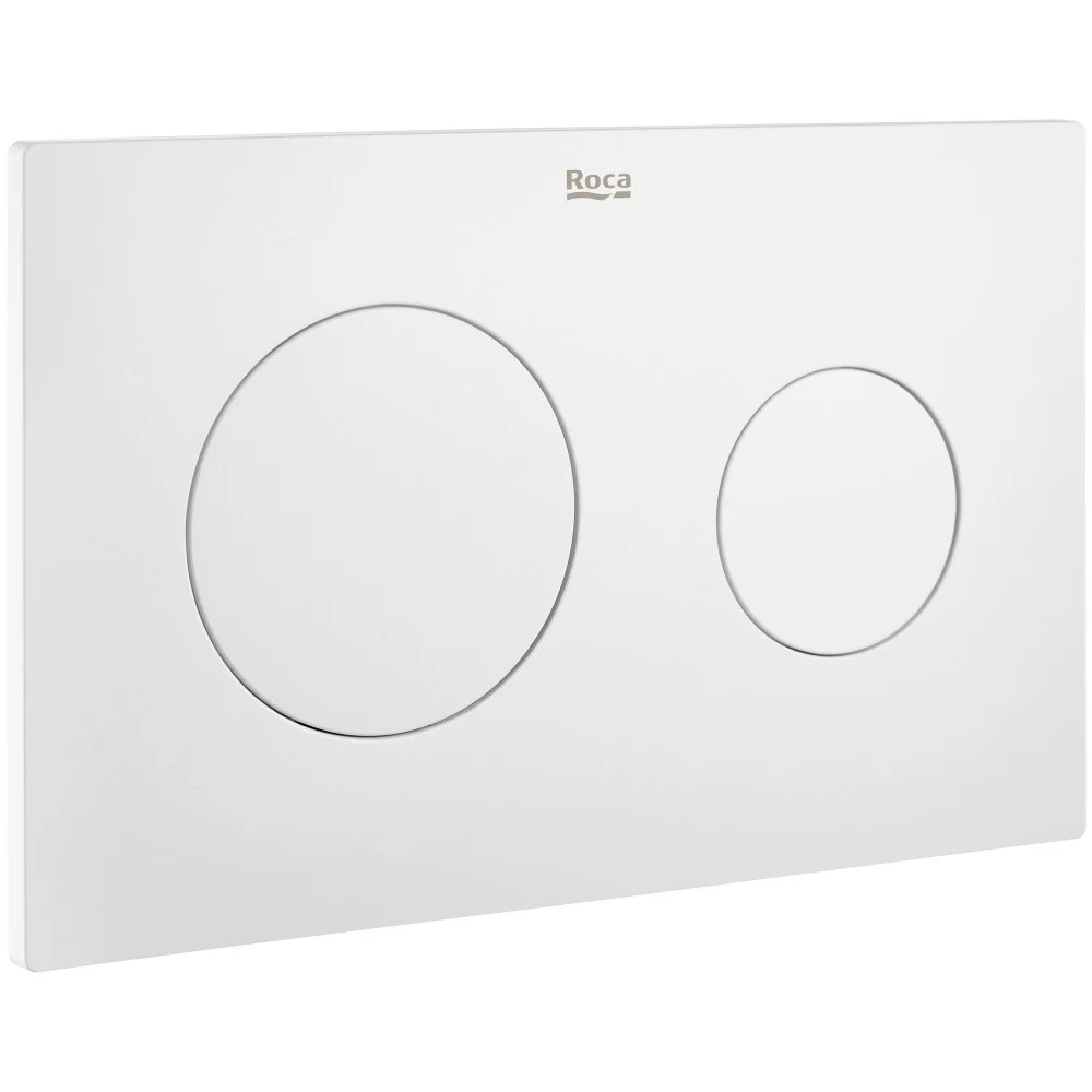 Roca PL10 Clapeta de actionare WC dual-flush, alb mat