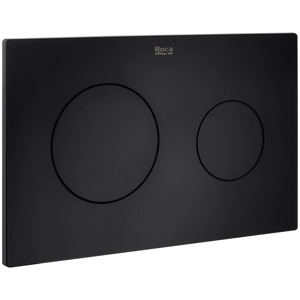 Roca PL10 Clapeta de actionare WC dual-flush, negru mat