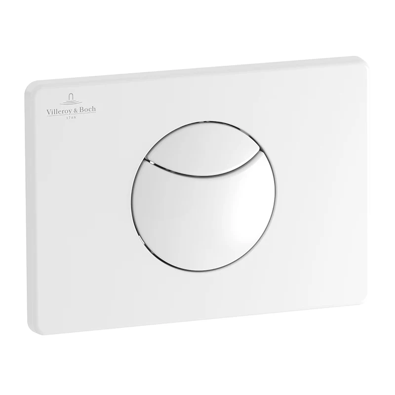 Villeroy & Boch ViConnect Clapeta de actionare WC buton rotund, alb/crom