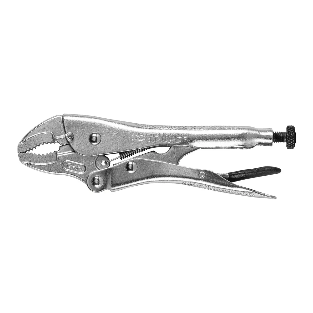 Cleste autoblocant pentru sudura cu falca curbata si functie de taiere sarma,180 mm - Truper