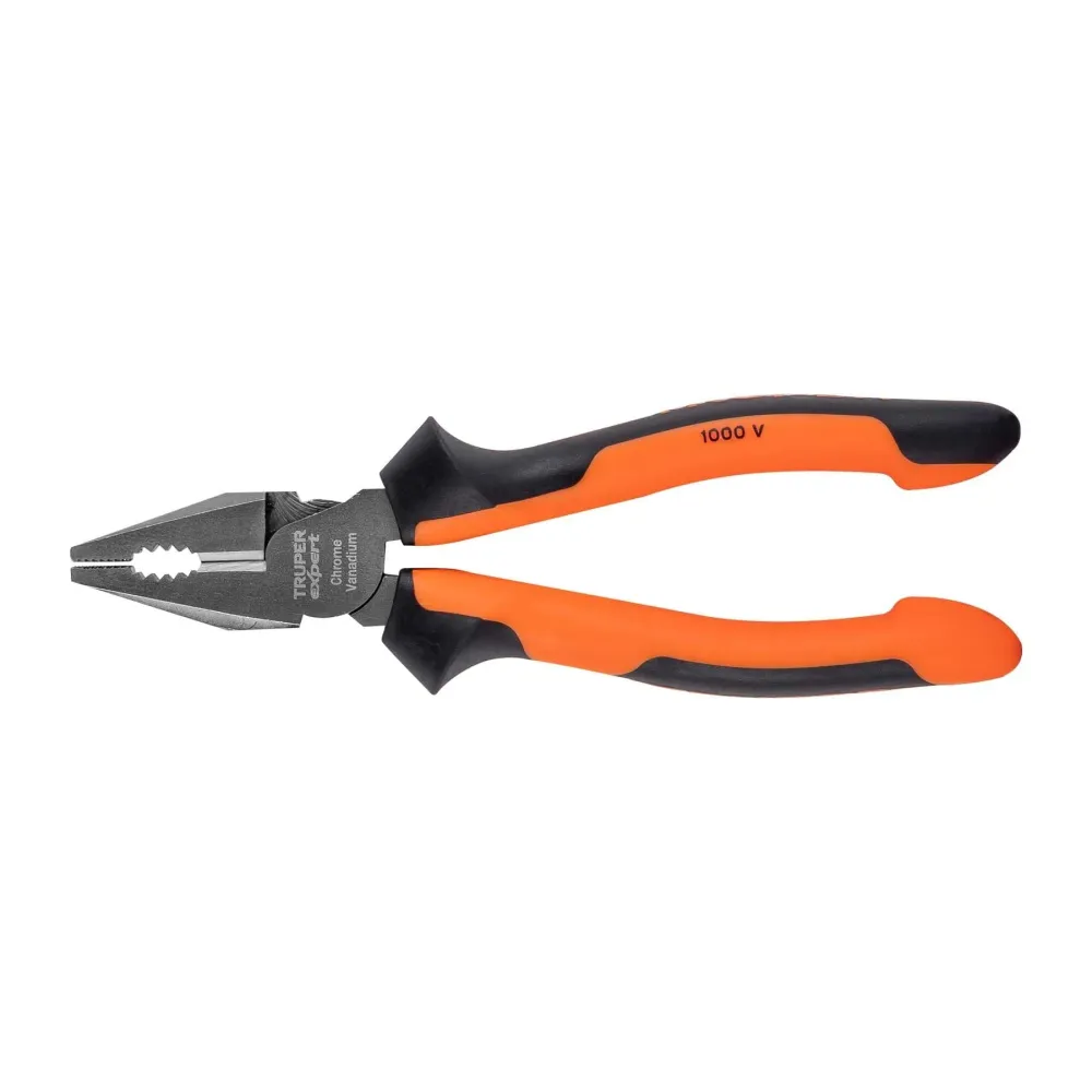 Cleste combinat electrician, izolare la 1000V, falca lunga, 18 cm - Truper Expert