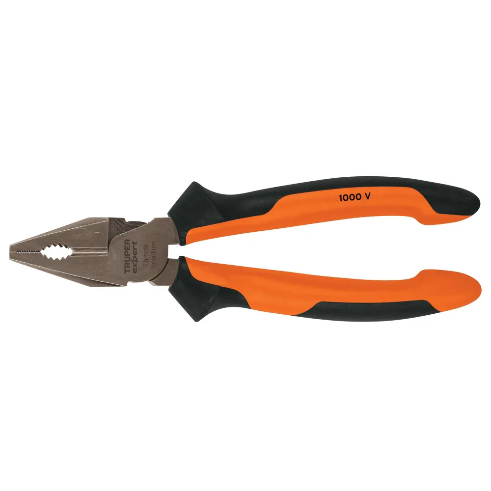 Cleste combinat electrician, izolare la 1000V, falca lunga, 20 cm - Truper Expert