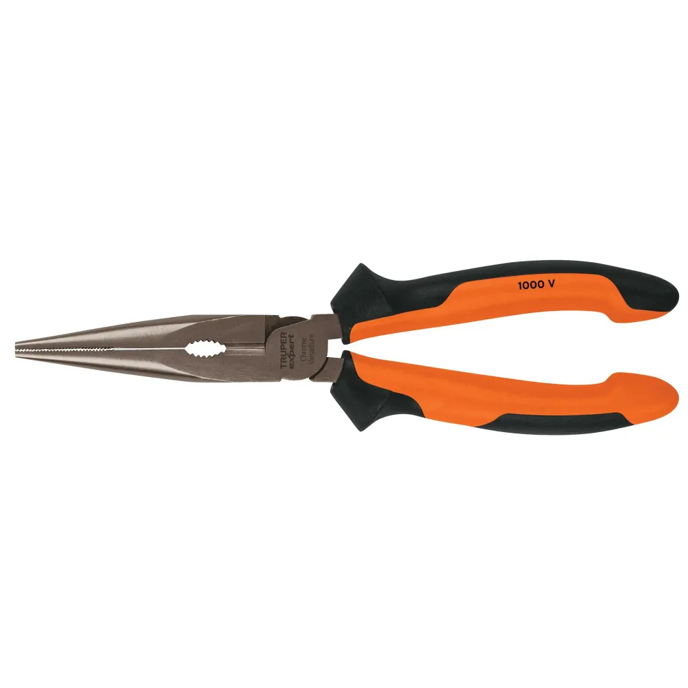 Cleste electrician cu varf conic lung, izolare la 1000 V, 20 cm - Truper Expert