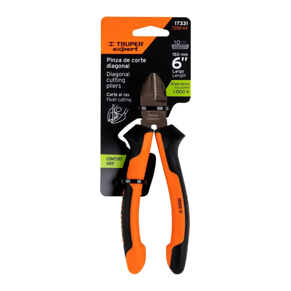 Cleste cu tais diagonal electrician, izolare la 1000V, L 15 cm - Truper Expert