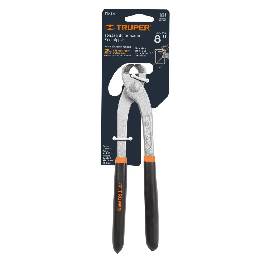 Cleste taiat sarma, maner cu invelis din vinil aderent, 200 mm - Truper